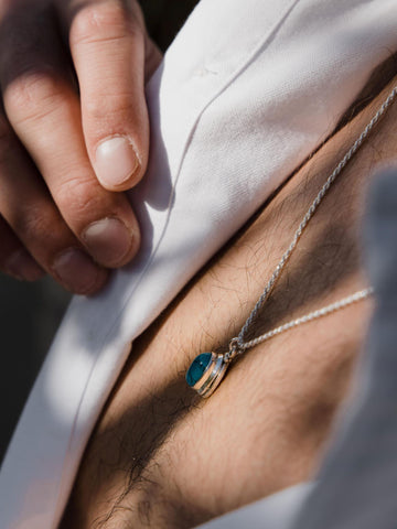 Ασημένιο κολιέ 925 τιρκουάζ NL2401.122